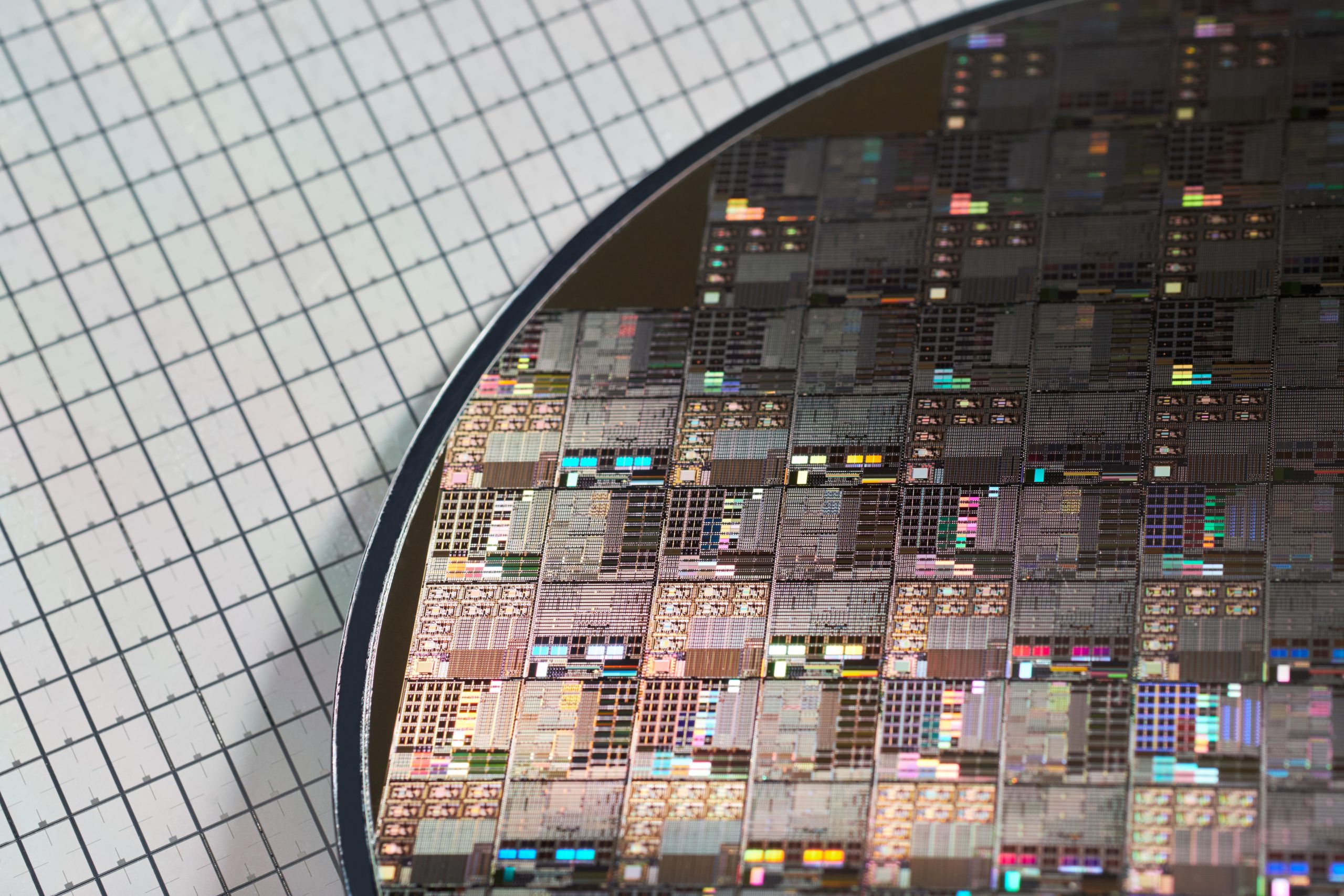 Macro,Of,Silicon,Wafers.,Low,Dof